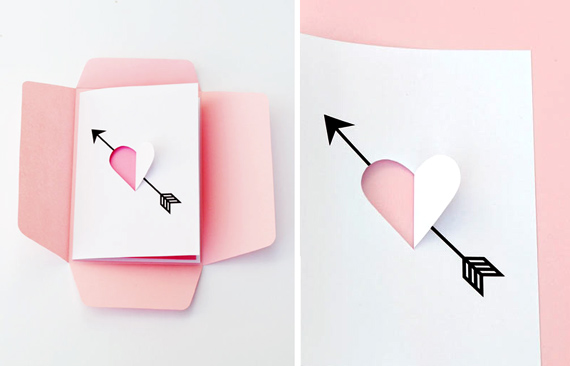 DIY 'Heart & Arrow' card