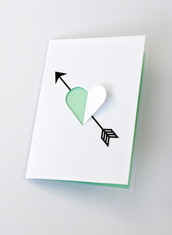 DIY 'Heart & Arrow' card