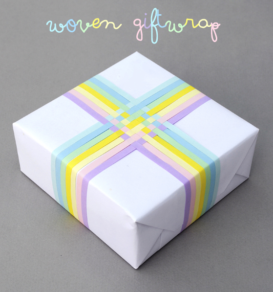 Woven gift-wrap // pastel edition