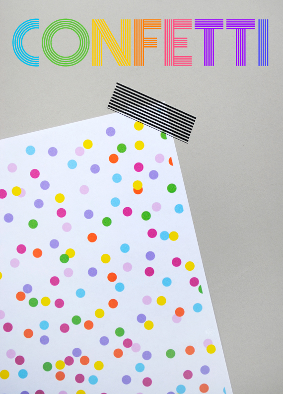 digital 'confetti' paper