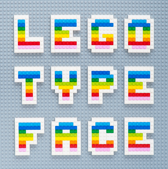 Lego Type Face // MiniEco: A Craft Book