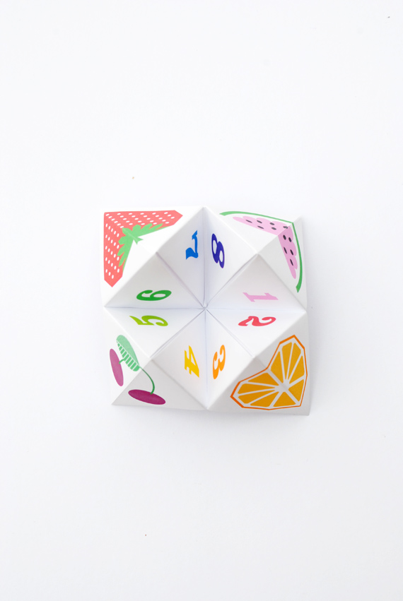 Remember these? Origami fortune teller (or chatterbox)