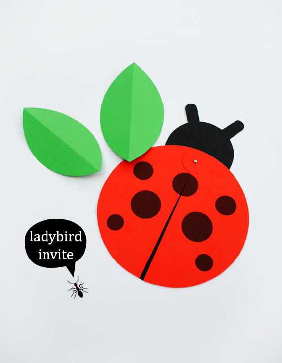 DIY Ladybird Party Invite