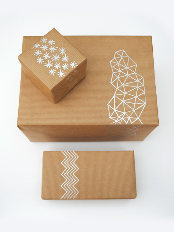 Hand-drawn giftwrap