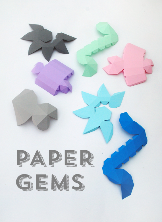 Paper gems // New templates (large & small!)