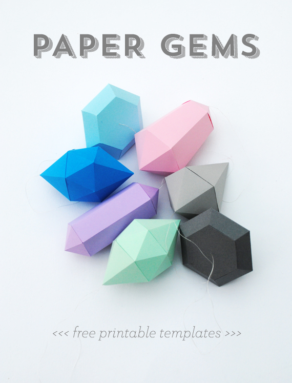 Paper gems // New templates (large & small!)