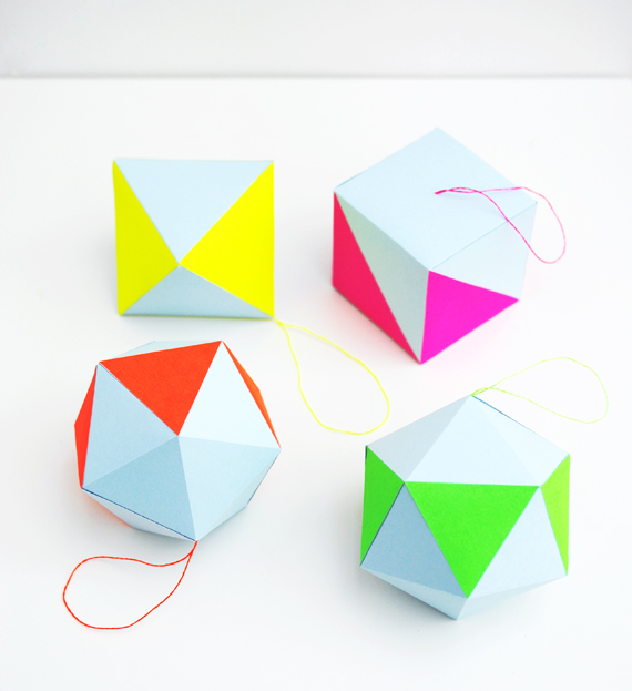 paper-craft kit // pastel & neon decorations