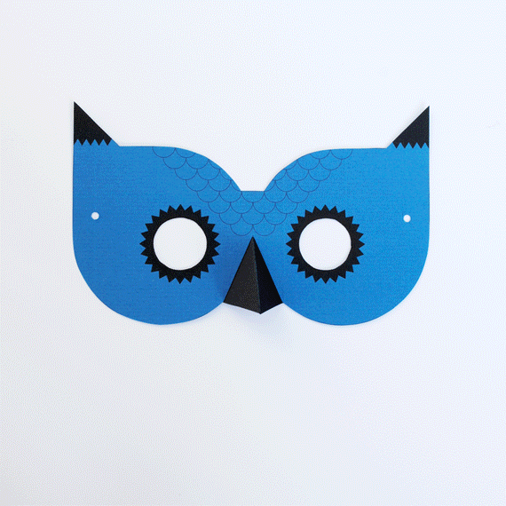 Paper Owl Mask // Free printable