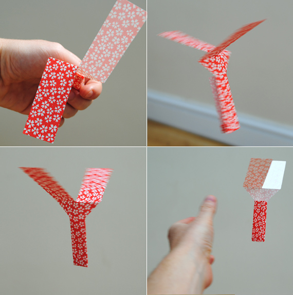 Paper toys: Whirlybird