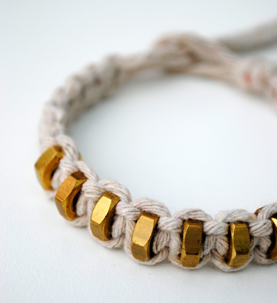 Hex-nut bracelet