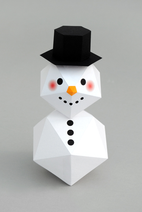 geometric snowman // minieco