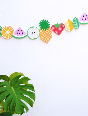 Printable Fruit Garland