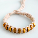 Macrame & hexnut bracelet
