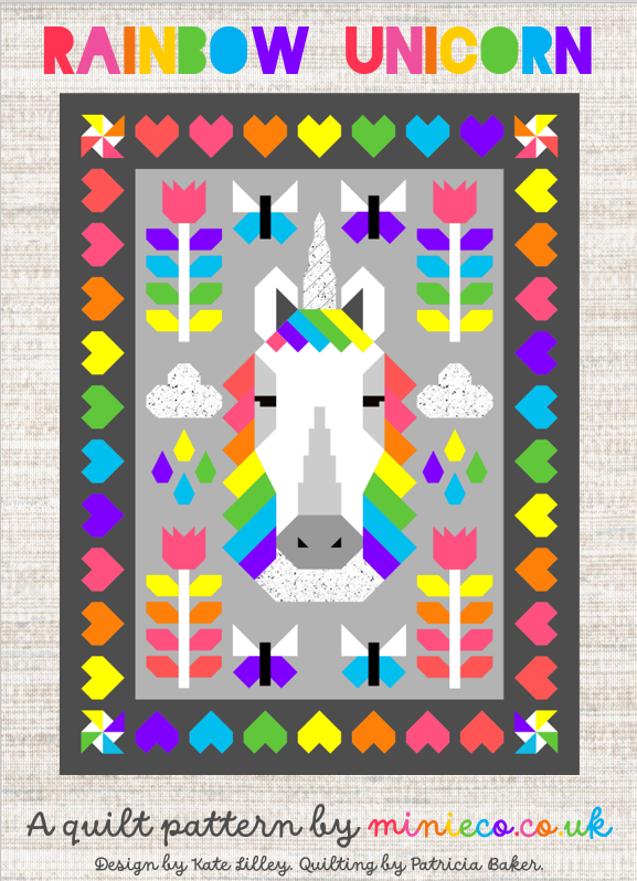Rainbow Unicorn Quilt Pattern