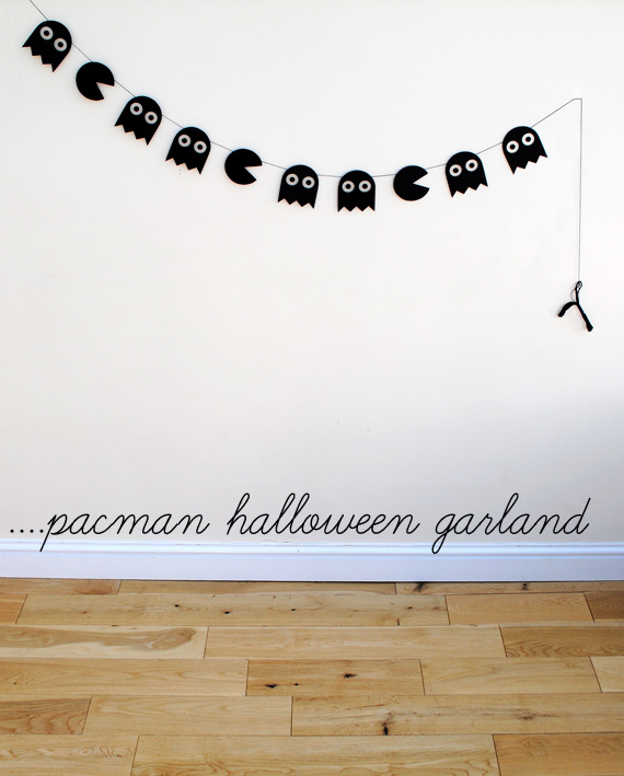 Pacman Halloween garland