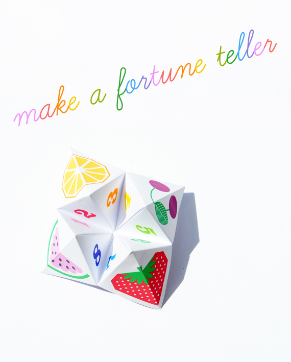 Origami fortune teller (aka chatterbox!)
