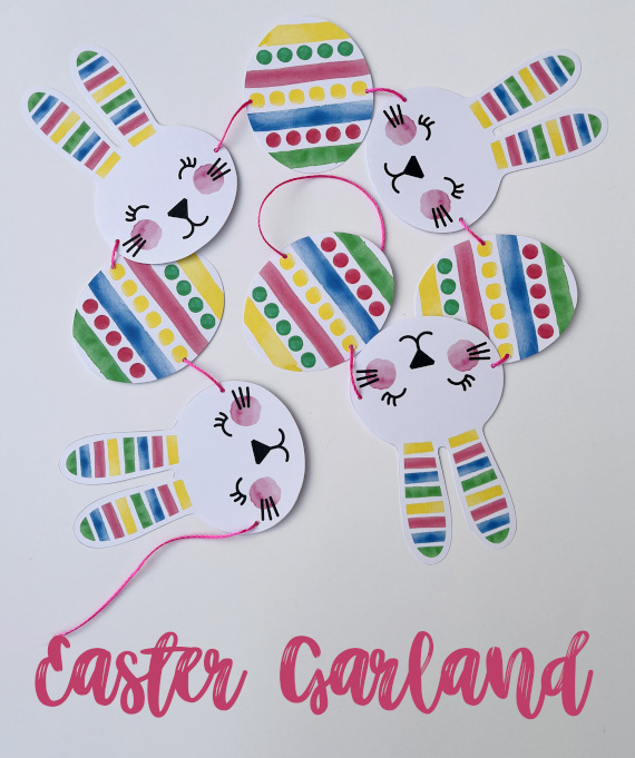 Easter Bunny Garland // Free Printable